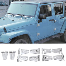 For 2007-2018 Jeep Wrangler JK JKU 4-Door Hood & Door Hinge Cover Trim Kit RT-TCZ