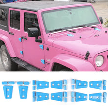 For 2007-2018 Jeep Wrangler JK JKU 4-Door Hood & Door Hinge Cover Trim Kit RT-TCZ