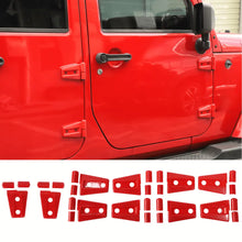 For 2007-2018 Jeep Wrangler JK JKU 4-Door Hood & Door Hinge Cover Trim Kit RT-TCZ