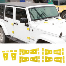 For 2007-2018 Jeep Wrangler JK JKU 4-Door Hood & Door Hinge Cover Trim Kit RT-TCZ