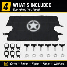 For 2007-2018 Jeep Wrangler JK JKU 4-Door Rear Cargo Cover Privacy Shade Trunk Luggage Cover Waterproof Nylon RT-TCZ
