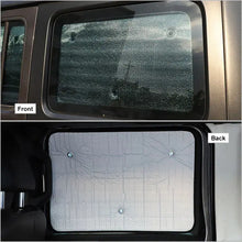For 2007-2018 Jeep Wrangler JK JKU 4-Door, 8PCs Heat Insulation Windshield Full Window Sunshade Sunscreen Visor RT-TCZ