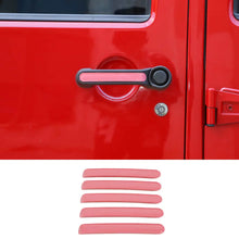 For 2007-2018 Jeep Wrangler JK JKU 4Door Door Handle Trim Insert Cover Strips RT-TCZ