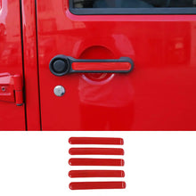 For 2007-2018 Jeep Wrangler JK JKU 4Door Door Handle Trim Insert Cover Strips RT-TCZ