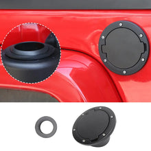 For 2007-2018 Jeep Wrangler JK JKU Aluminum Gas Cap Fuel Filler Door Cover (Black) RT-TCZ