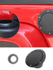 For 2007-2018 Jeep Wrangler JK JKU Aluminum Gas Cap Fuel Filler Door Cover (Black) RT-TCZ