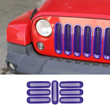 For 2007-2018 Jeep Wrangler JK JKU Clip-in Front Grille Mesh Inserts Trim RT-TCZ