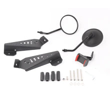 For 2007-2018 Jeep Wrangler JK JKU Door Off Mirrors Rear View Quick Release Mirrors with Phone Holder Mount RT-TCZ