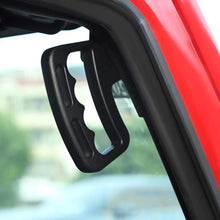 For 2007-2018 Jeep Wrangler JK JKU Front Grab Handles Aluminum Alloy Grab Bars, Black RT-TCZ