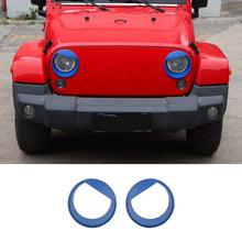 For 2007-2018 Jeep Wrangler JK JKU Front Headlight Bezel Light Angry Eyes Trim 2PCS RT-TCZ