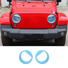 For 2007-2018 Jeep Wrangler JK JKU Front Headlight Bezel Light Angry Eyes Trim 2PCS RT-TCZ