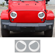 For 2007-2018 Jeep Wrangler JK JKU Front Headlight Bezel Light Angry Eyes Trim 2PCS RT-TCZ