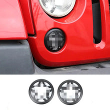 For 2007-2018 Jeep Wrangler JK JKU Front Turn Signal Light Guard Trim Star Front Lamp Blinker Insert Pentagram RT-TCZ