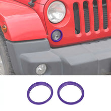 For 2007-2018 Jeep Wrangler JK JKU Front Turn Signal Light Trim Ring Bezel RT-TCZ