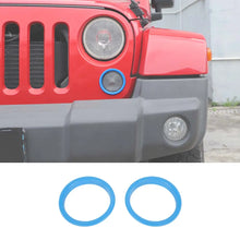 For 2007-2018 Jeep Wrangler JK JKU Front Turn Signal Light Trim Ring Bezel RT-TCZ