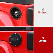 For 2007-2018 Jeep Wrangler JK JKU Fuel Door Cover Locking Gas Cap Cover, American Flag RT-TCZ