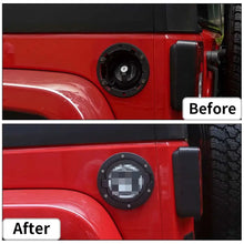 For 2007-2018 Jeep Wrangler JK JKU Fuel Filler Door Cover Gas Cap Gas Tank Cap Black RT-TCZ