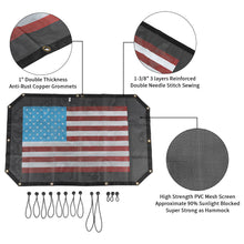 For 2007-2018 Jeep Wrangler JK JKU Half-Length Mesh Bikini Top Sunshade – UV Protection Soft Roof Cover RT-TCZ