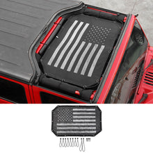 For 2007-2018 Jeep Wrangler JK JKU Half-Length Mesh Bikini Top Sunshade – UV Protection Soft Roof Cover RT-TCZ