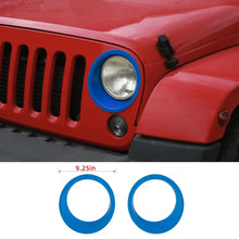 For 2007-2018 Jeep Wrangler JK JKU Headlight Trim Bezels RT-TCZ