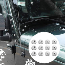 For 2007-2018 Jeep Wrangler JK JKU – A Pillar Screw Bolt Cover Hood Trim Protection 12PCS RT-TCZ