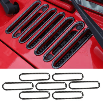 For 2007-2018 Jeep Wrangler JK JKU Hood Vent Cover Cowl Panel Trim Exterior Accent RT-TCZ