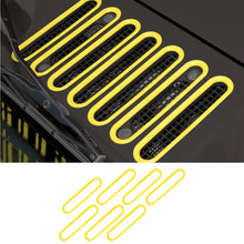 For 2007-2018 Jeep Wrangler JK JKU Hood Vent Cover Cowl Panel Trim Exterior Accent RT-TCZ