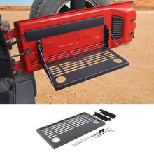 For 2007-2018 Jeep Wrangler JK JKU Rear Door Tailgate Table Shelf Storage Rack Black RT-TCZ