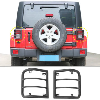 For 2007-2018 Jeep Wrangler JK JKU Rear Tail Light Cover Guard Protector RT-TCZ