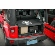 For 2007-2018 Jeep Wrangler JK JKU Rear Trunk Luggage Carrier Cargo Cover Shade Storage Curtain Protect Pentagram Logo RT-TCZ