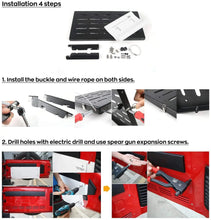 For 2007-2018 Jeep Wrangler JK JKU Tailgate Table Rear Foldable Cargo Shelf, Aluminum Alloy, Storage Rack RT-TCZ