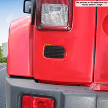 For 2007-2018 Jeep Wrangler JK Left Tail Light Lamp Lower Trim & Rubber Stopper Plugs USA Flag RT-TCZ