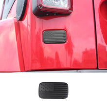 For 2007-2018 Jeep Wrangler JK Left Tail Light Lamp Lower Trim & Rubber Stopper Plugs USA Flag RT-TCZ