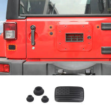 For 2007-2018 Jeep Wrangler JK Left Tail Light Lamp Lower Trim & Rubber Stopper Plugs USA Flag RT-TCZ