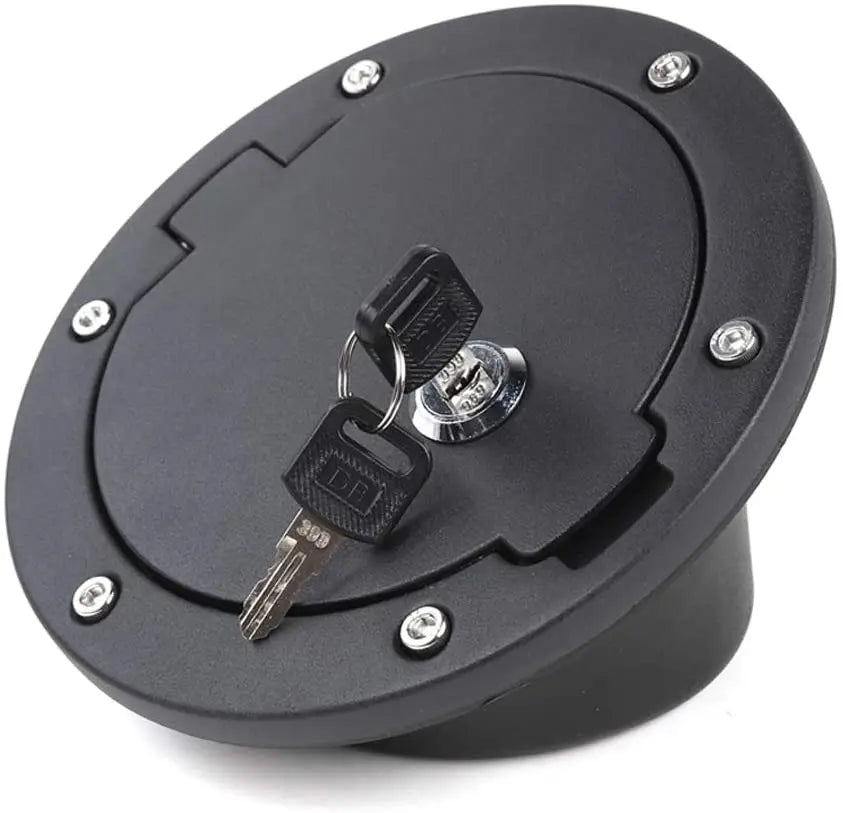RT-TCZ Locking Gas Cap Cover Fuel Door for 2007-2018 Jeep Wrangler