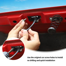 For 2007-2018 Jeep Wrangler JK Metal Hood Safety Catch Latch Hood Lock Hook Black RT-TCZ