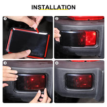 For 2007-2018 Jeep Wrangler JK Rear Bumper Fog Light Lamp Trim Cover Guard (2 pcs) RT-TCZ