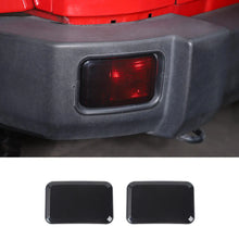 For 2007-2018 Jeep Wrangler JK Rear Bumper Fog Light Lamp Trim Cover Guard (2 pcs) RT-TCZ