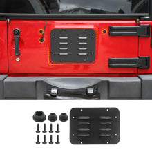 For 2007-2018 Jeep Wrangler JK Rear Tailgate Exhaust Plate & Rubber Plug Screw Trim RT-TCZ