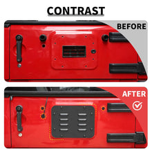 For 2007-2018 Jeep Wrangler JK Rear Tailgate Exhaust Plate & Rubber Plug Screw Trim RT-TCZ