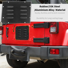 For 2007-2018 Jeep Wrangler JK Rear Tailgate Exhaust Plate & Rubber Plug Screw Trim RT-TCZ