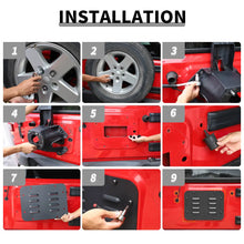 For 2007-2018 Jeep Wrangler JK Rear Tailgate Exhaust Plate & Rubber Plug Screw Trim RT-TCZ