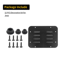 For 2007-2018 Jeep Wrangler JK Rear Tailgate Exhaust Plate & Rubber Plug Screw Trim RT-TCZ