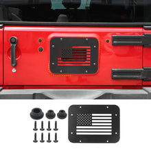 For 2007-2018 Jeep Wrangler JK Rear Tailgate Exhaust Plate & Rubber Plug Screw Trim RT-TCZ