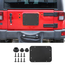 For 2007-2018 Jeep Wrangler JK Rear Tailgate Exhaust Plate & Rubber Plug Screw Trim RT-TCZ