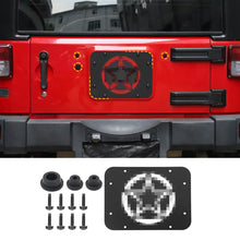 For 2007-2018 Jeep Wrangler JK Rear Tailgate Exhaust Plate & Rubber Plug Screw Trim RT-TCZ