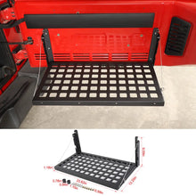 For 2007-2018 Jeep Wrangler JK Rear Tailgate Table Trunk Cargo Luggage Rack Storage Panel Bracket RT-TCZ
