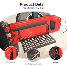 For 2007-2018 Jeep Wrangler JK Rear Tailgate Table Trunk Cargo Luggage Rack Storage Panel Bracket RT-TCZ