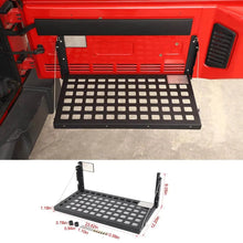 For 2007-2018 Jeep Wrangler JK Rear Tailgate Table Trunk Cargo Luggage Rack Storage Panel Bracket RT-TCZ