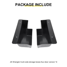 For 2007-2018 Jeep Wrangler JK Rear Trunk Side Storage Box Cargo Organizer Tray RT-TCZ